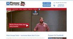 Desktop Screenshot of pioneertanks.com